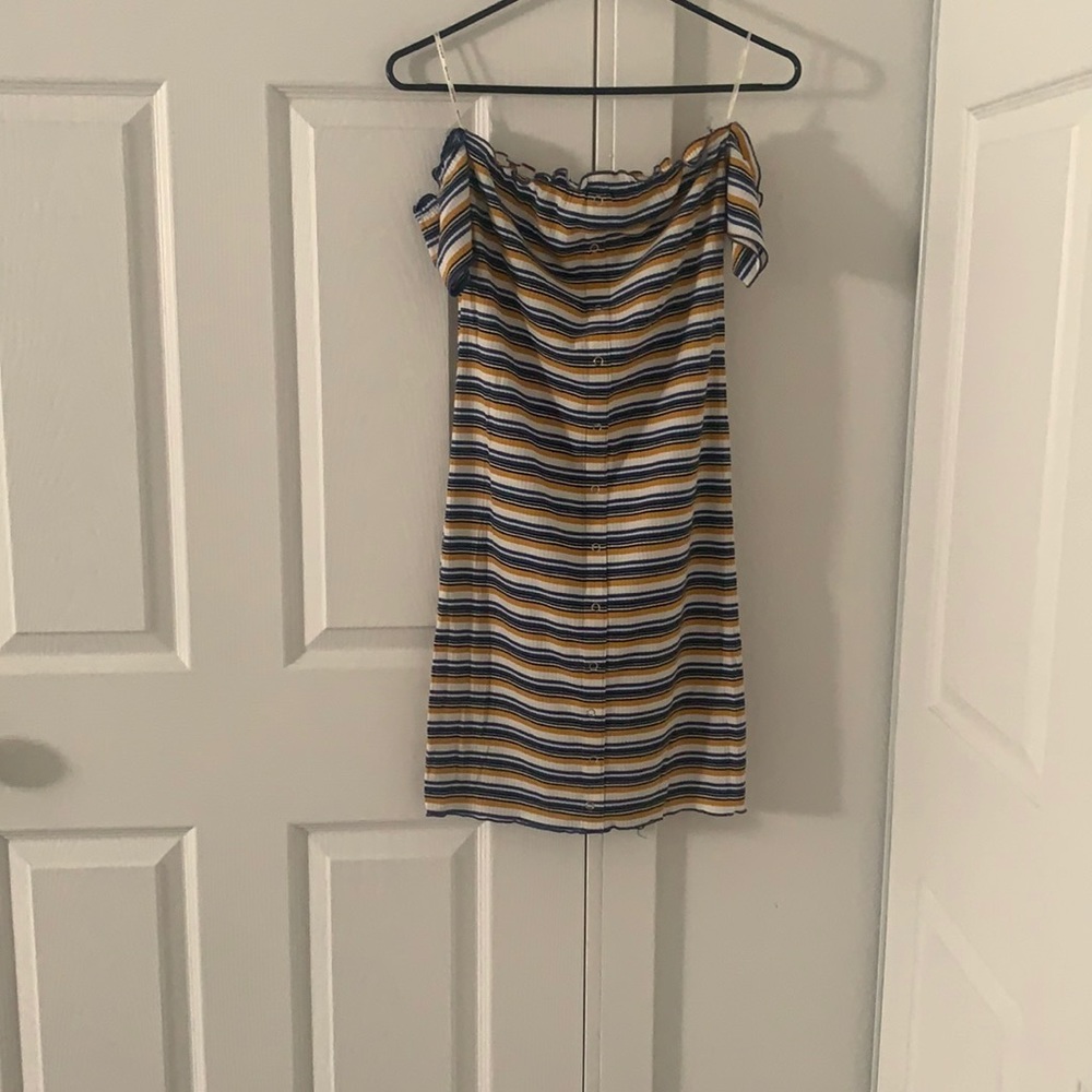 Mini strip dress